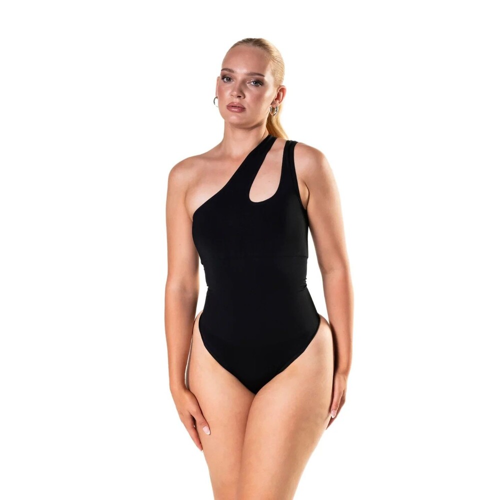 BNWT HeyShape One Shoulder Bodysuit Size XS/S Black Shapewear Snatched